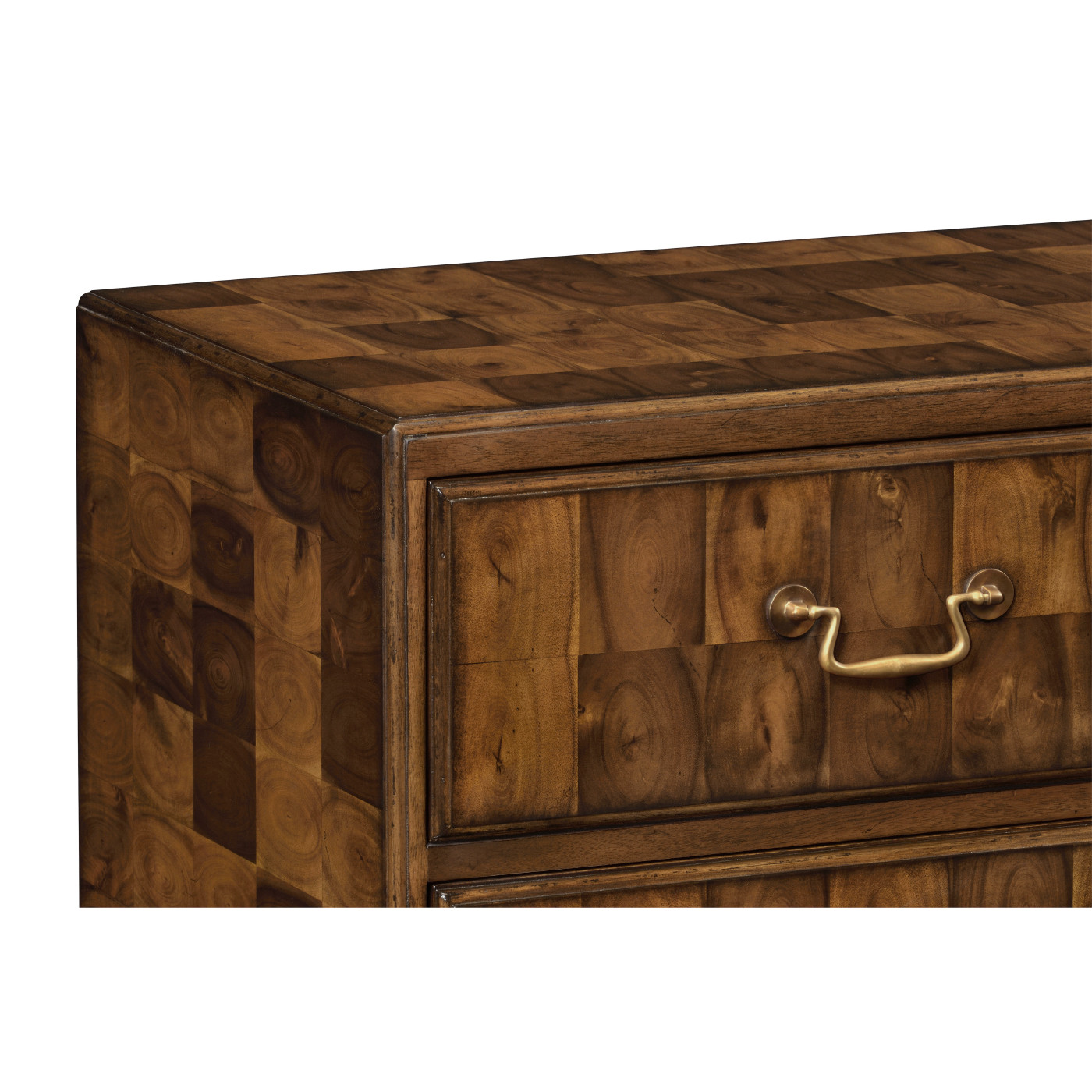 Chippendale Honey Walnut Chest of Drawers
