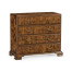 Chippendale Honey Walnut Chest of Drawers