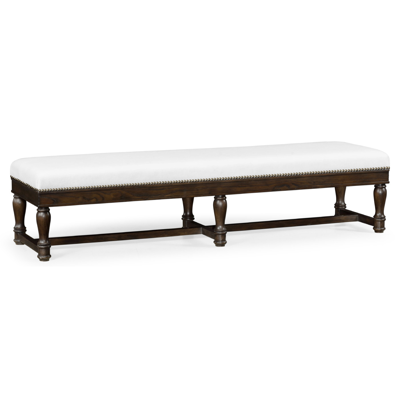 Low Rectangular Rich Chestnut Bench