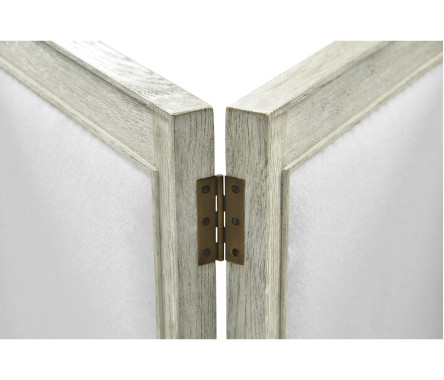 Light Grey Oak Screen, Upholstered in COM by Distributor