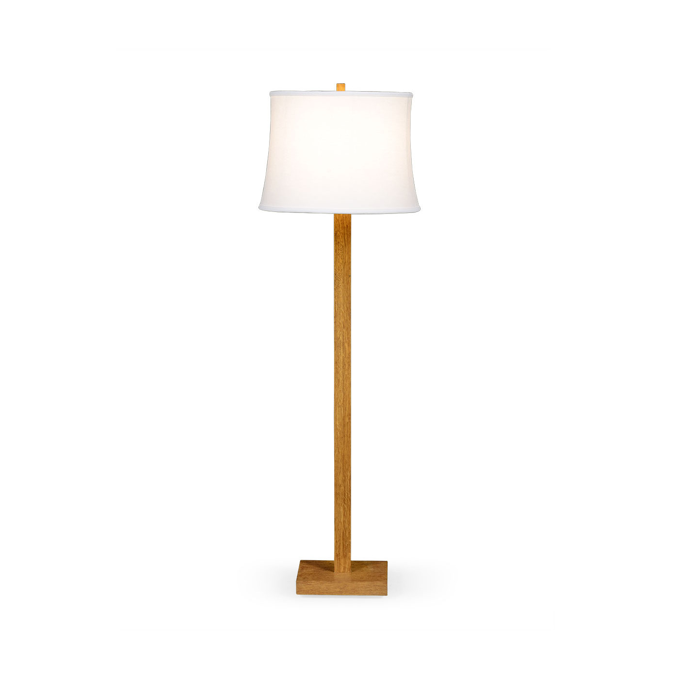 Brushed Golden Oak Floor Lamp