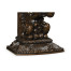 Hand Carved Rich Chestnut Corbel End Table