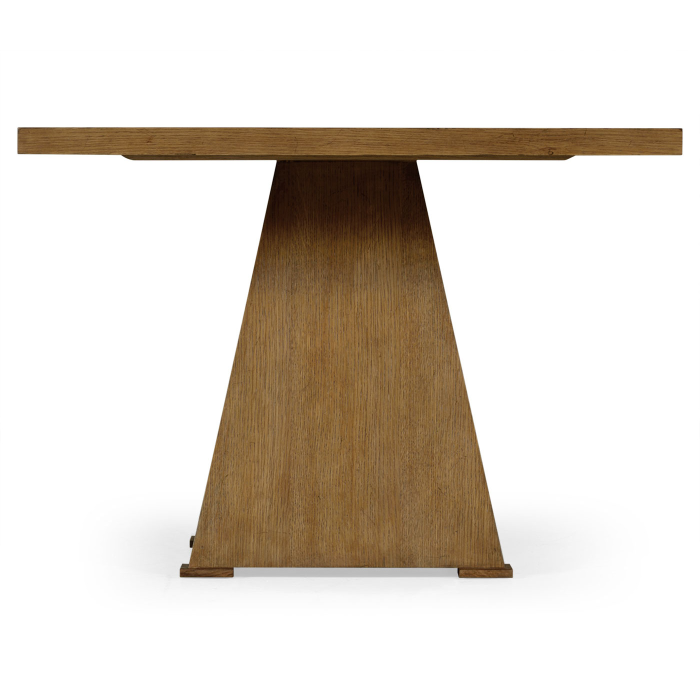 Square Brushed Medium Brown Oak End Table