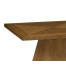 Square Brushed Medium Brown Oak End Table