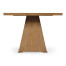 Square Brushed Medium Brown Oak End Table