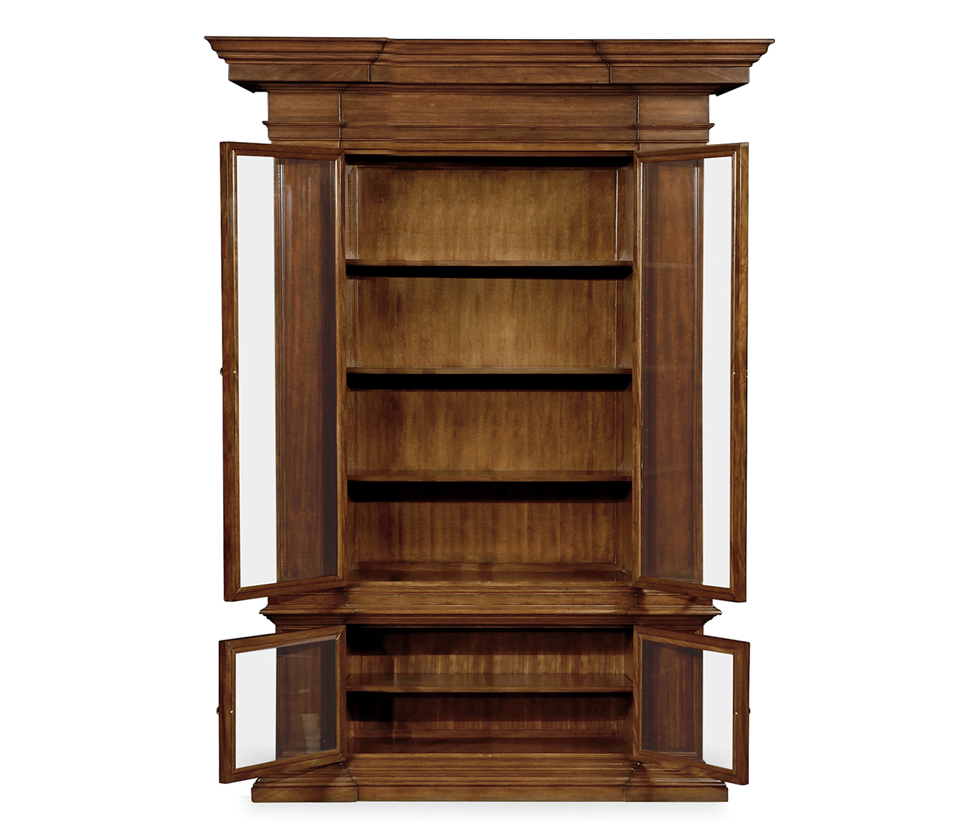 Single Venetian English Mahogany Bookcase