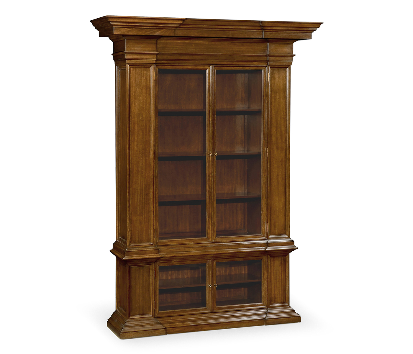 Single Venetian English Mahogany Bookcase