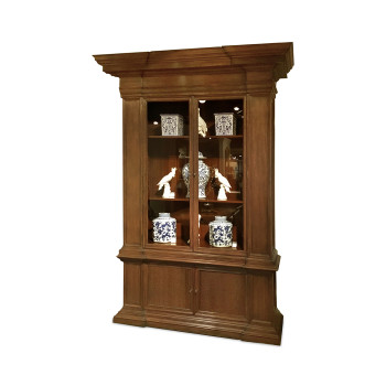 Single Venetian English Mahogany Bookcase