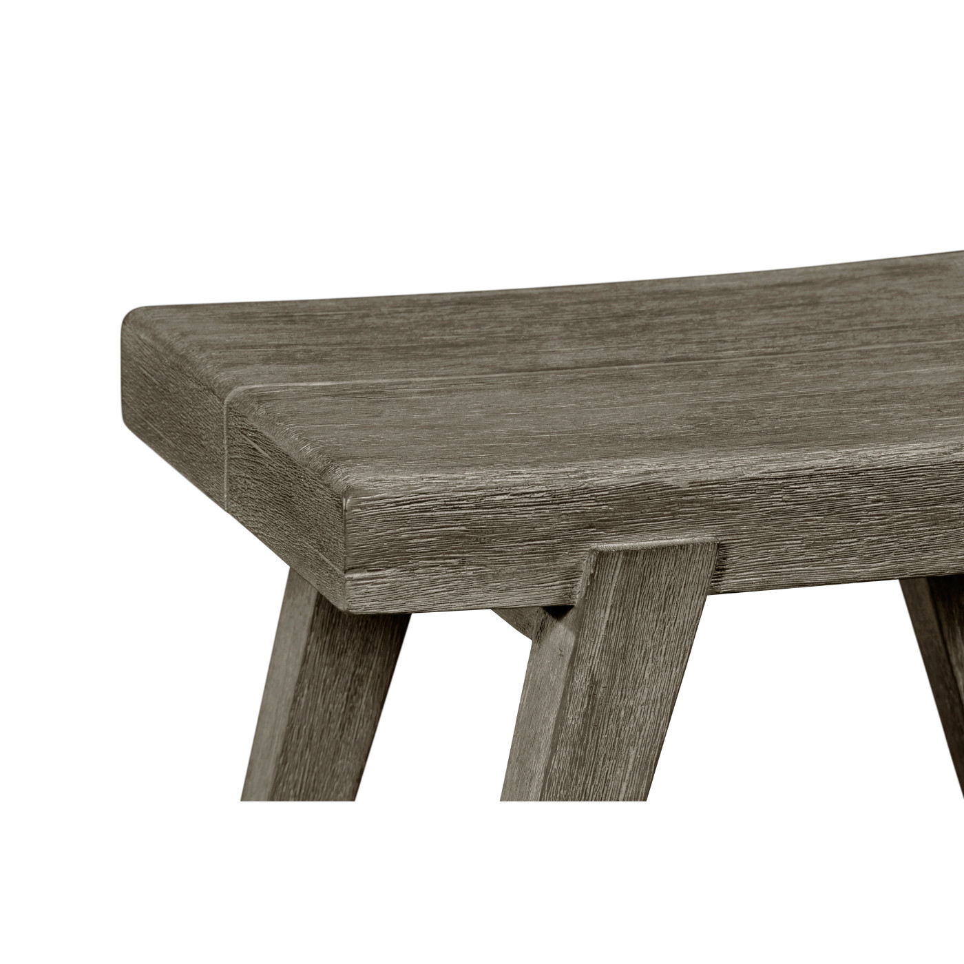 Small Rectangular Grey Stool