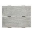 Small Rectangular Cloudy Grey Stool
