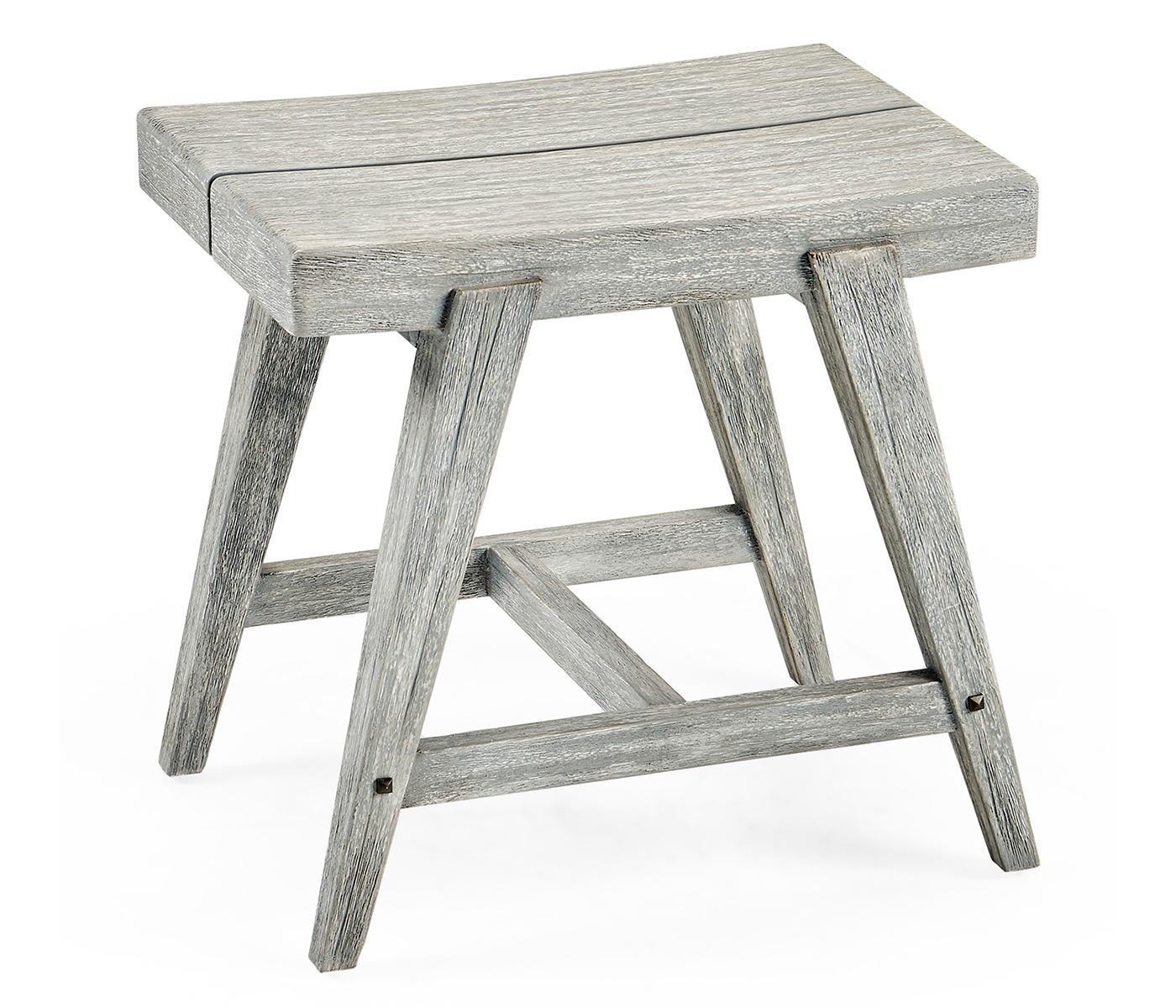 Small Rectangular Cloudy Grey Stool