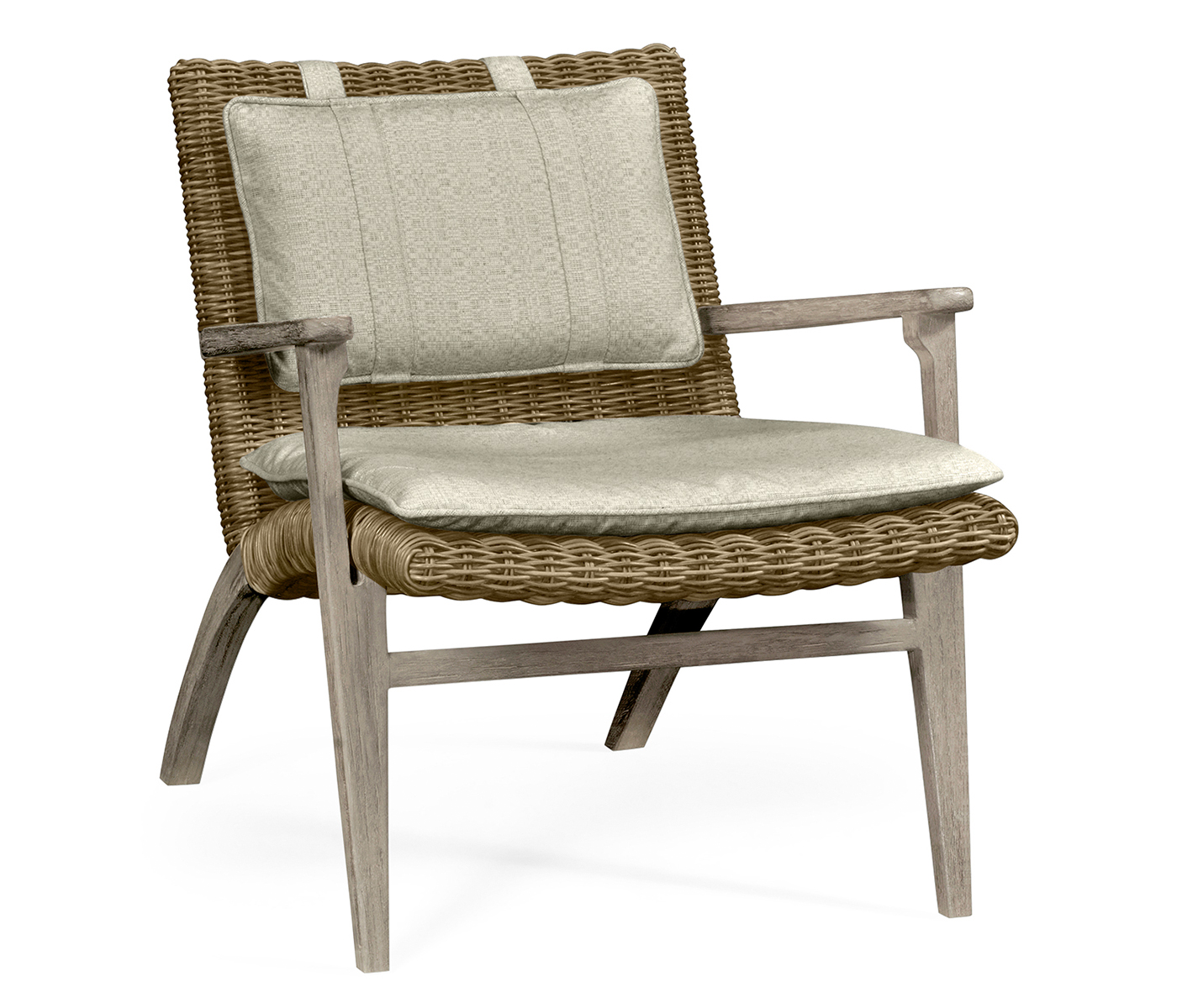 Hampton Navajo Sand & Rattan Lounge Chair