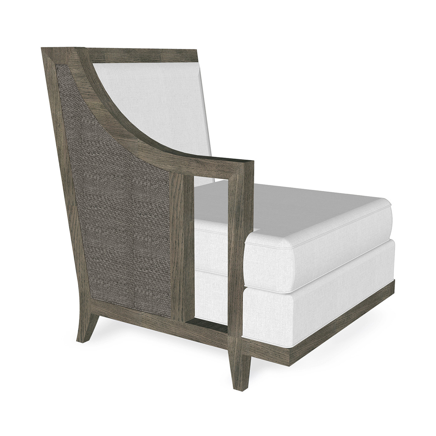 Grey & Dark Grey Rattan Right One-Seat Sofa Sectional 29