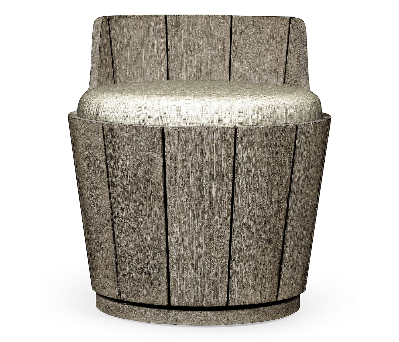 Swivel Grey Storage Bucket Stool