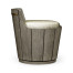 Swivel Grey Storage Bucket Stool