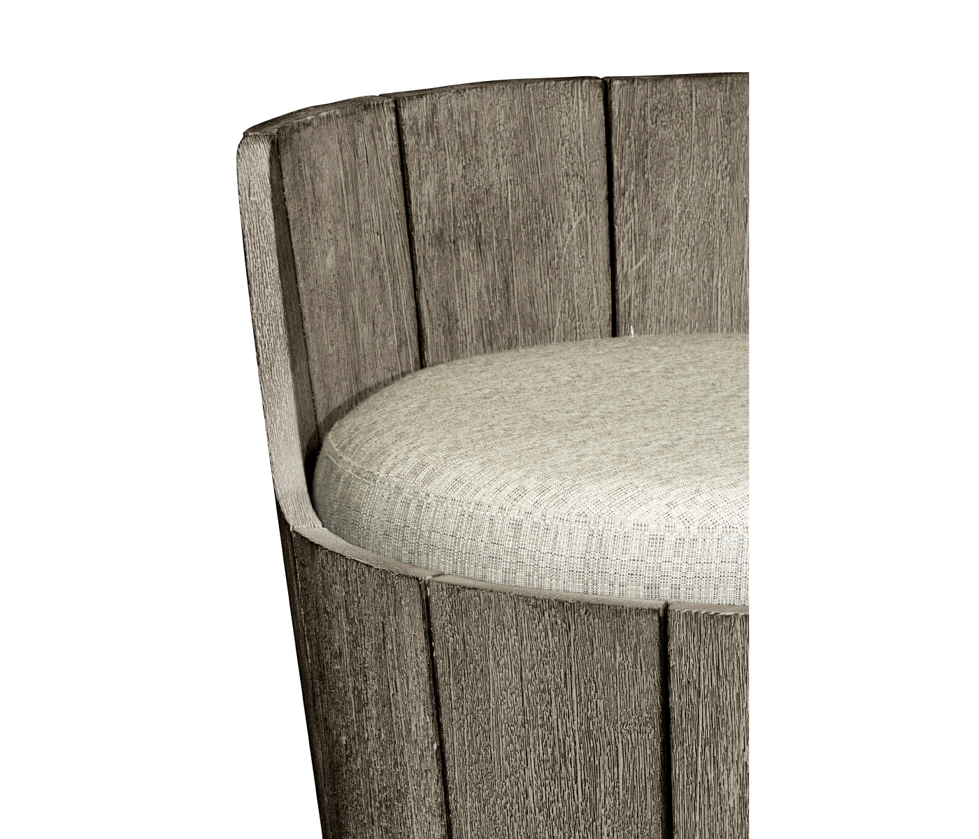 Swivel Grey Storage Bucket Stool