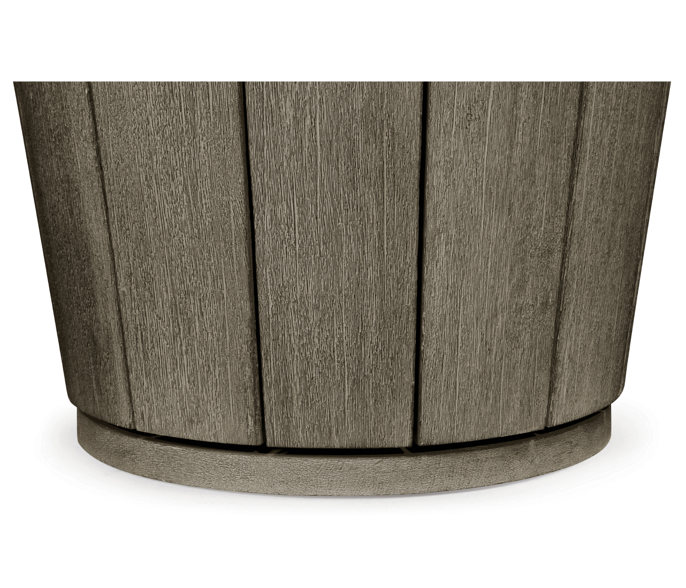 Swivel Grey Storage Bucket Stool