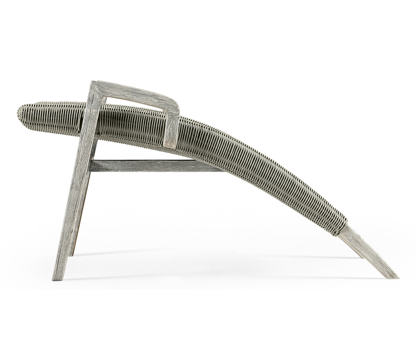 Foot Rest Only - Connects with Cloudy Grey & Rattan Lounge Chair 550008-PLG