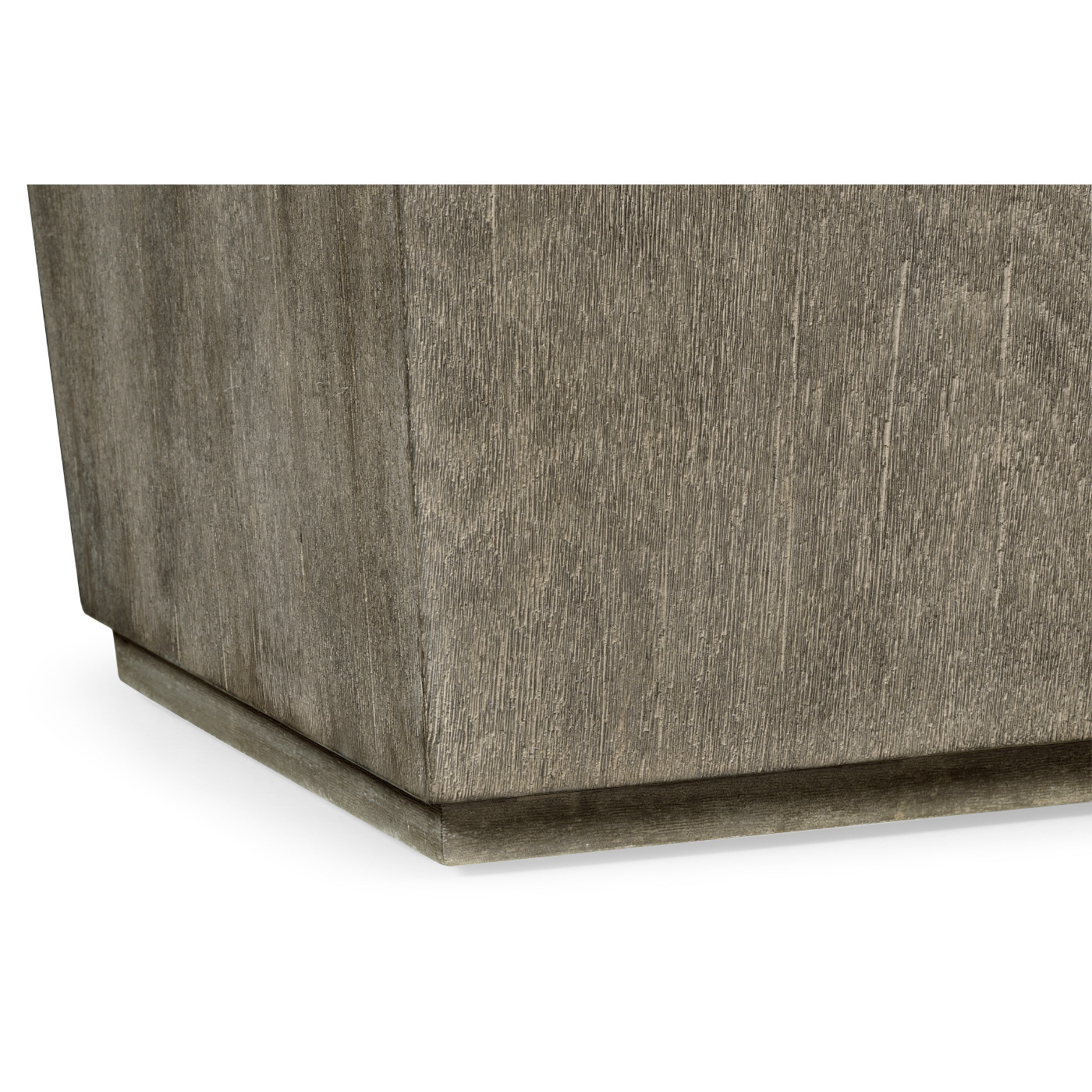 Rectangular Grey & Faux White Marble Storage Stool