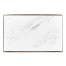 Rectangular Grey & Faux White Marble Storage End Table