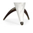 Horn Shaped Faux White & Grey Marble End Table