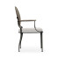 Circle Back Grey & Iron Dining Arm Chair