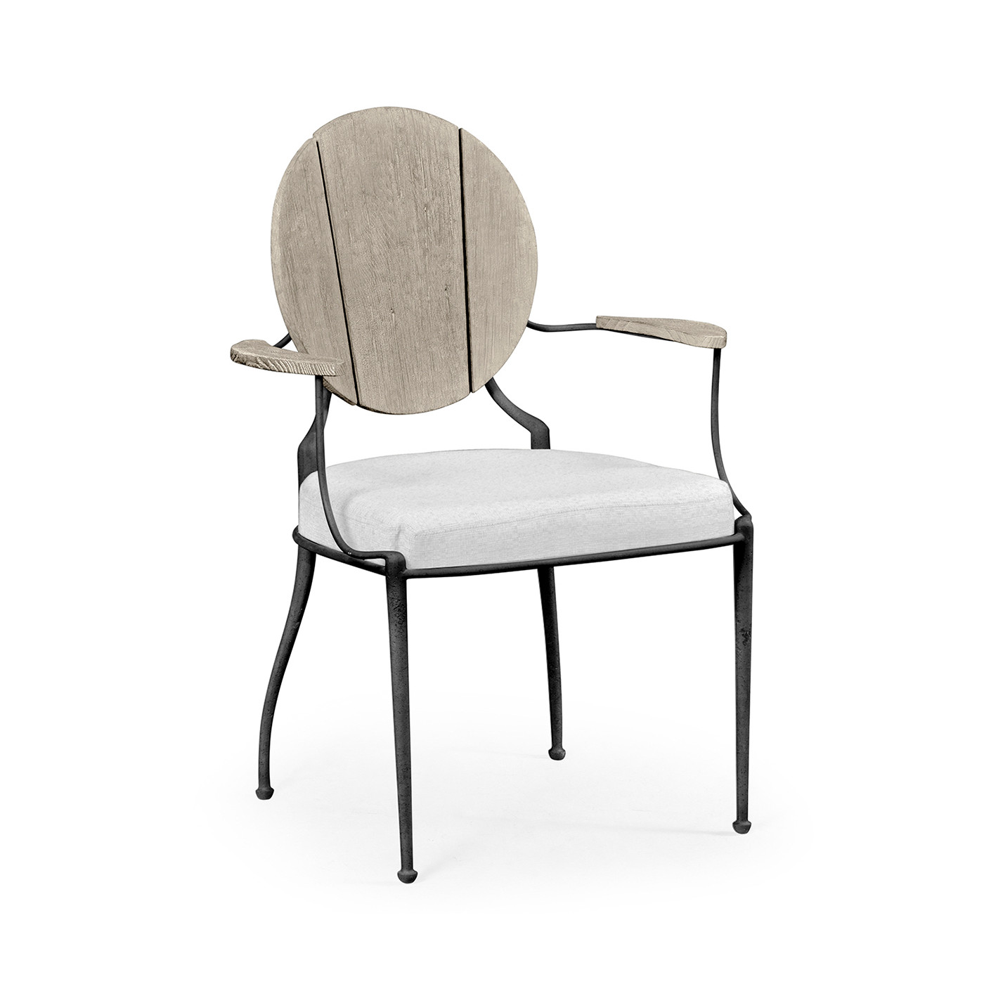 Circle Back Navajo Sand & Iron Dining Arm Chair