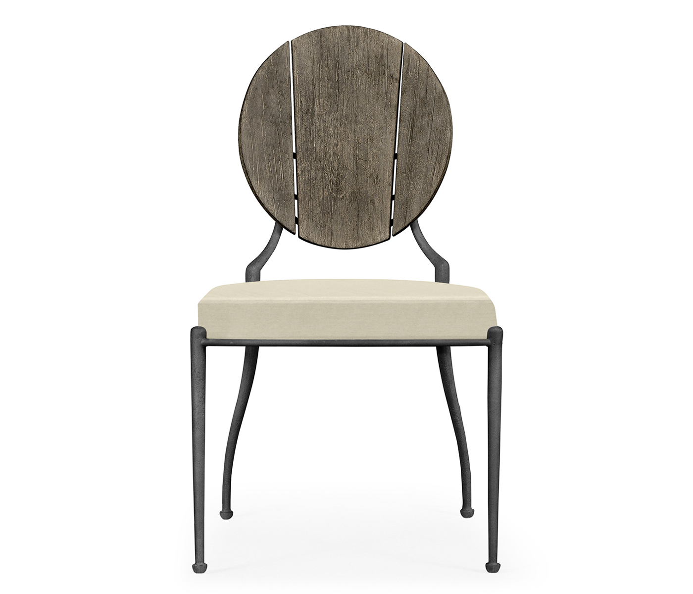Circle Back Grey & Iron Dining Side Chair
