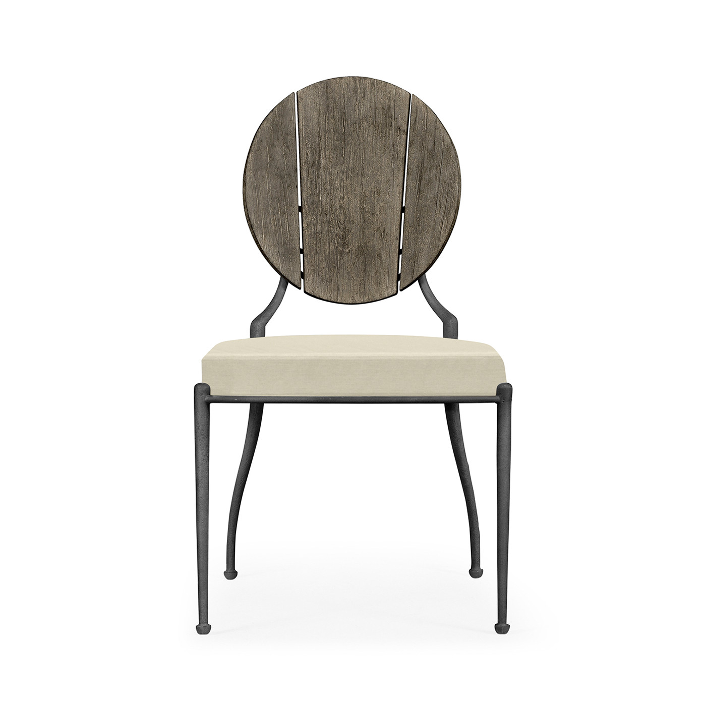Circle Back Grey & Iron Dining Side Chair