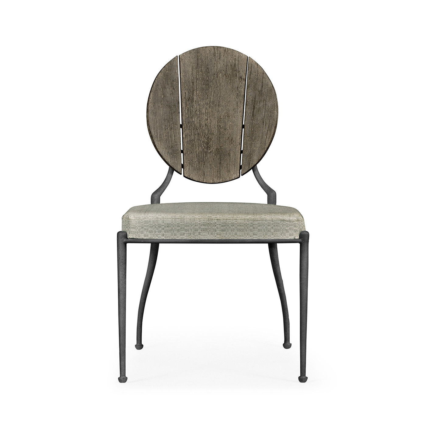 Circle Back Grey & Iron Dining Side Chair