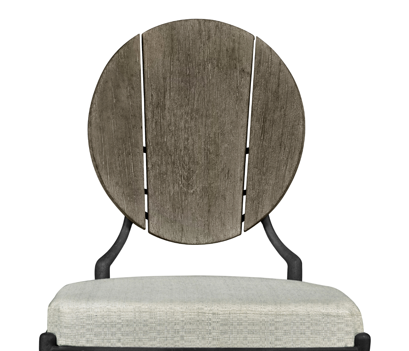 Circle Back Grey & Iron Dining Side Chair