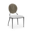 Circle Back Grey & Iron Dining Side Chair