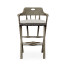 Smokers Style Grey & Rattan Bar Stool with Cushion