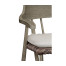 Smokers Style Grey & Rattan Bar Stool with Cushion