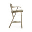 Smokers Style Navajo Sand & Rattan Bar Stool with Cushion