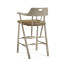 Smokers Style Navajo Sand & Rattan Bar Stool with Cushion