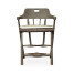 Smokers Style Grey & Rattan Counter Stool with Cushion