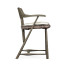Smokers Style Grey & Rattan Counter Stool with Cushion