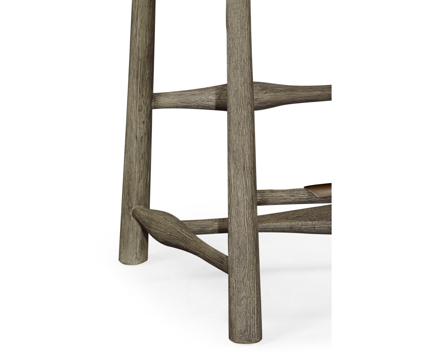 Smokers Style Grey & Rattan Counter Stool with Cushion