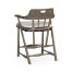 Smokers Style Grey & Rattan Counter Stool with Cushion