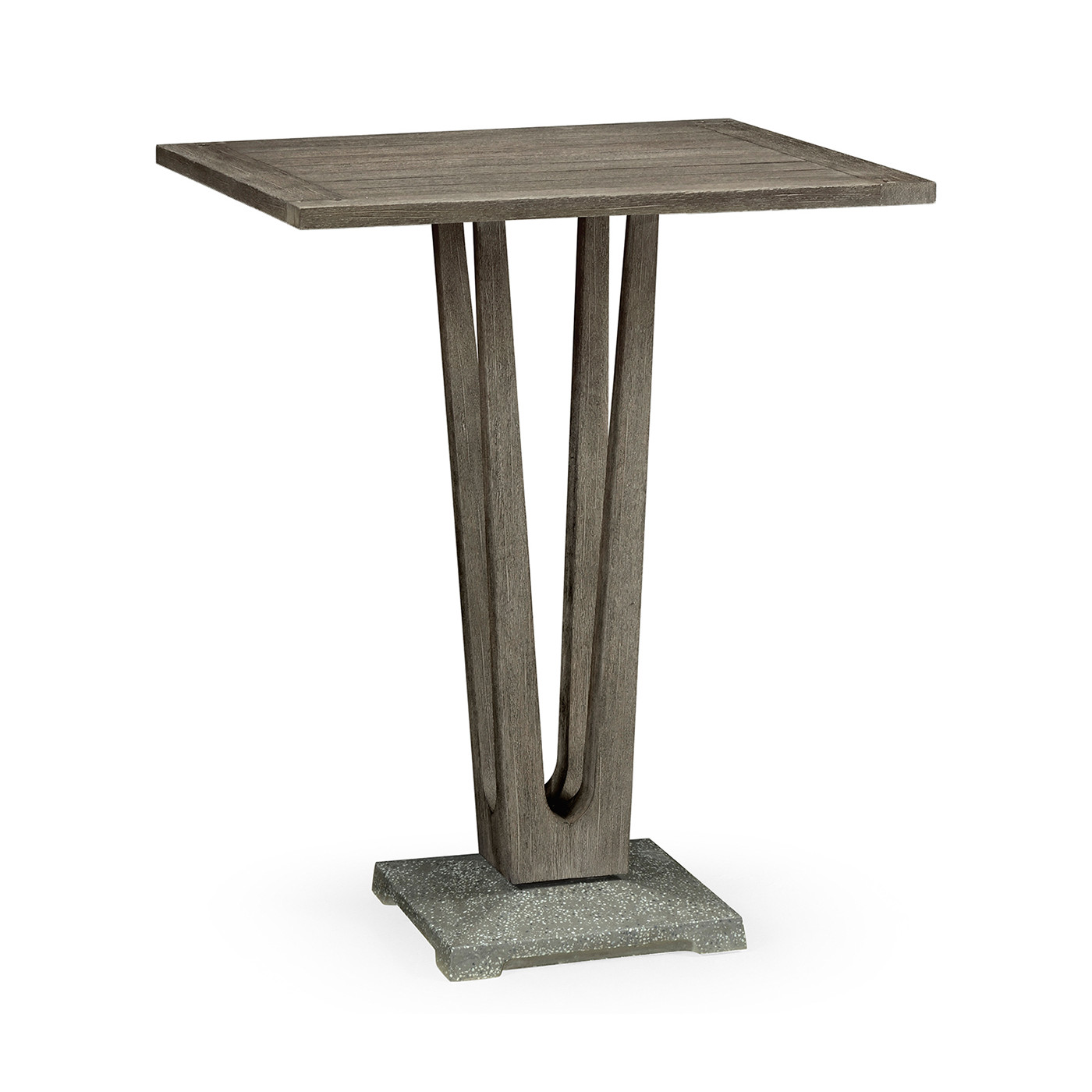 Square Grey Bar Table with a Terrazzo Base 32