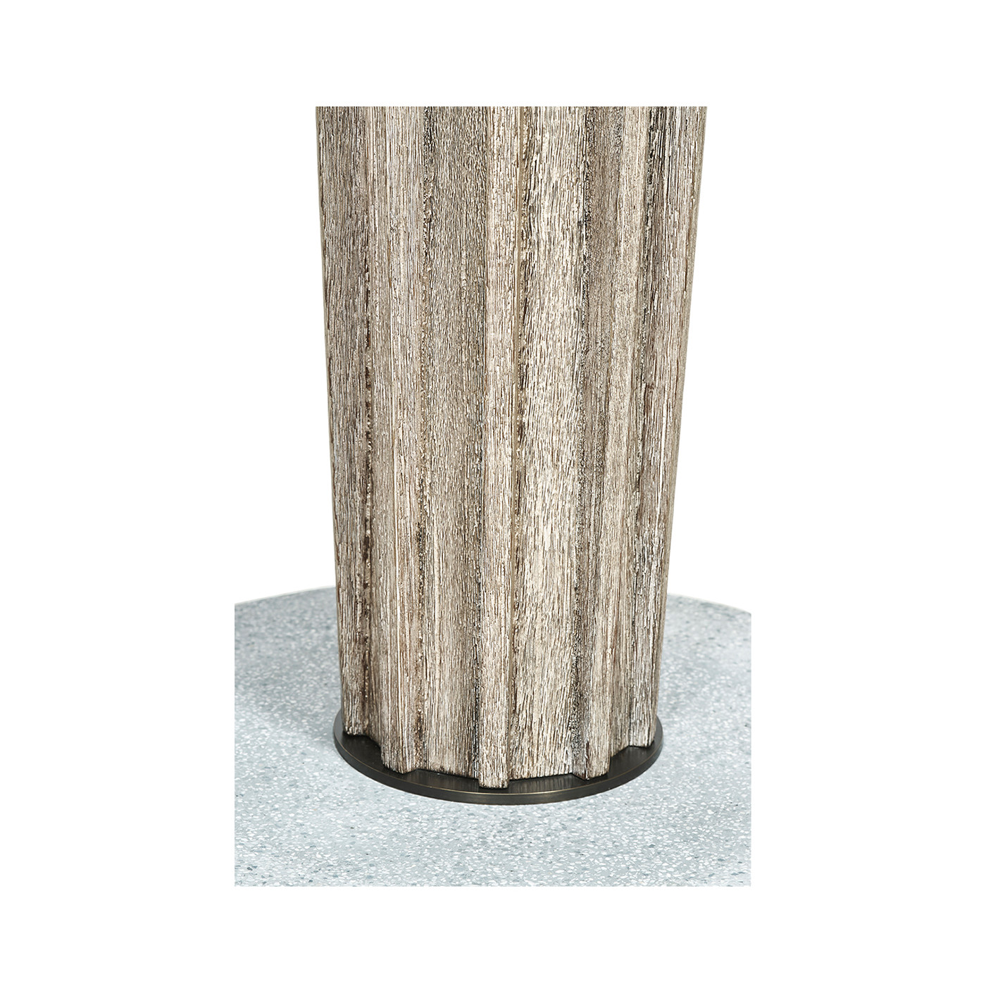 Round Navajo Sand Counter Table with a Terrazzo Base 36