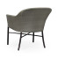 Rounded Back Mocha Steel & Dark Grey Rattan Dining Chair with Cushion