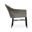 Rounded Back Mocha Steel & Dark Grey Rattan Dining Chair with Cushion