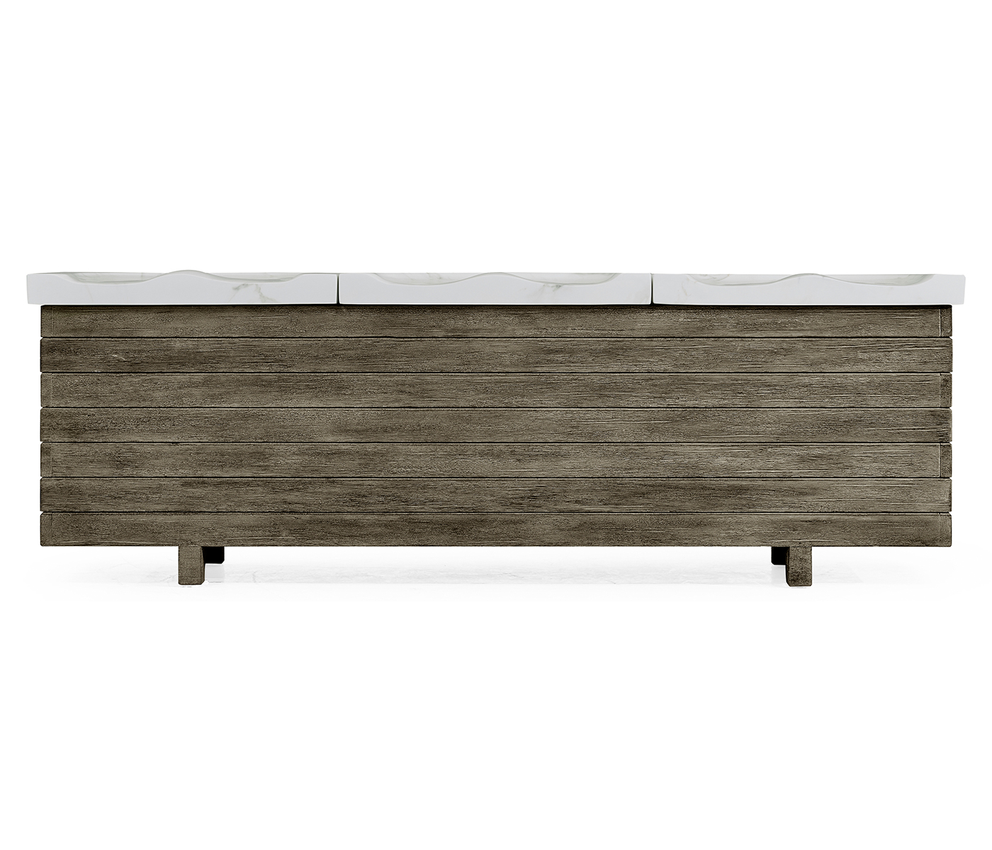 Grey & Faux Marble Storage Bench