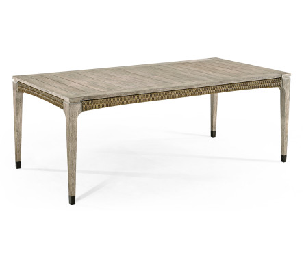 Rectangular Navajo Sand & Rattan Dining Table