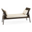 Rattan Latt Bench with Cushion & Pillows