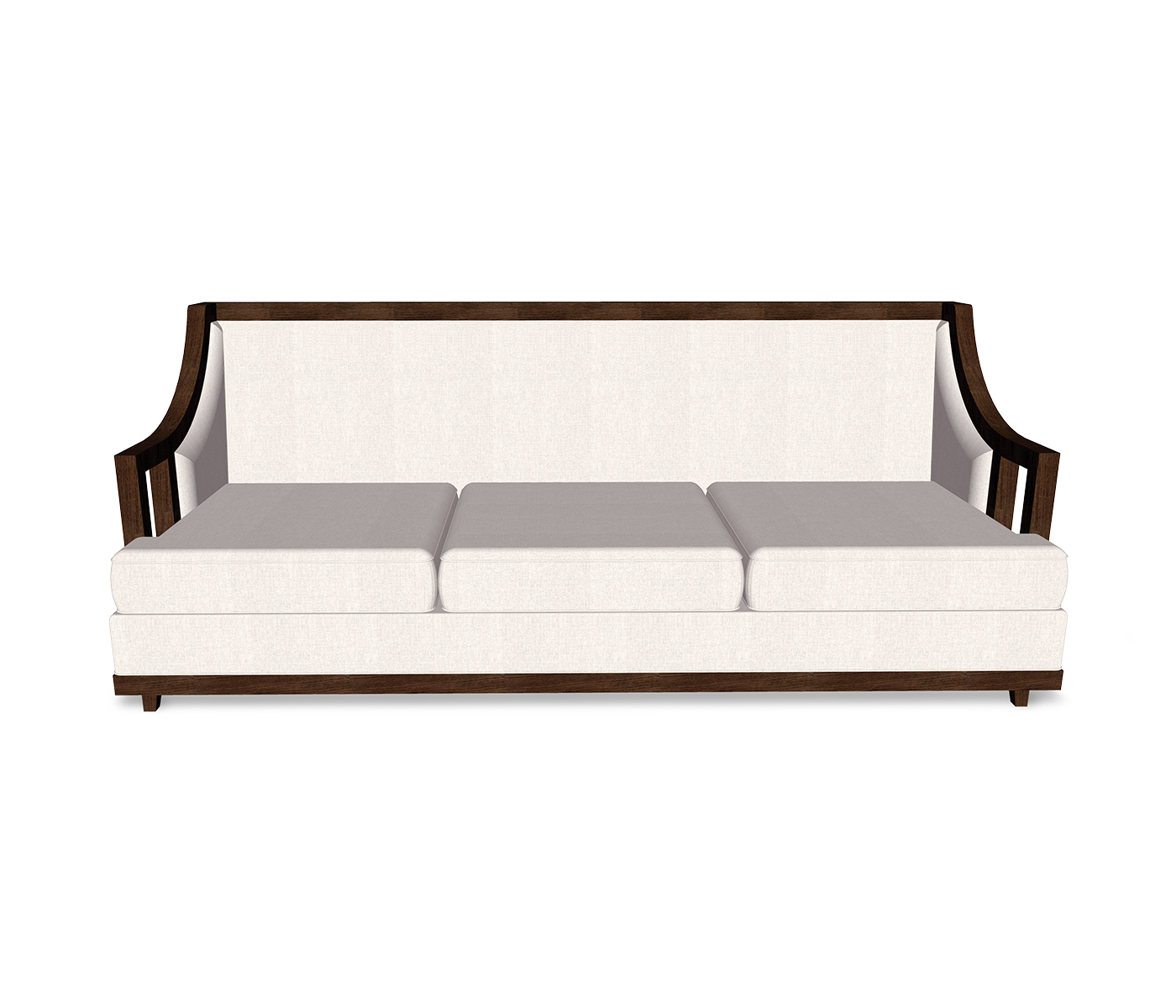 Hampton Rattan Three-Seat Sofa