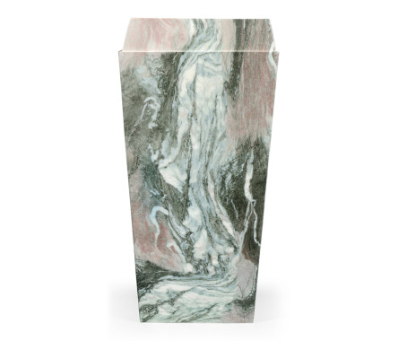 Medium Square Faux Black & Grey Marble Planter