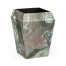 Small Square Faux Black & Grey Marble Planter
